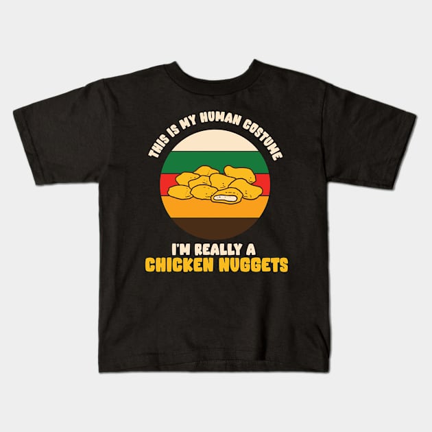 Chicken Nuggets Costume Kids T-Shirt by TomCage